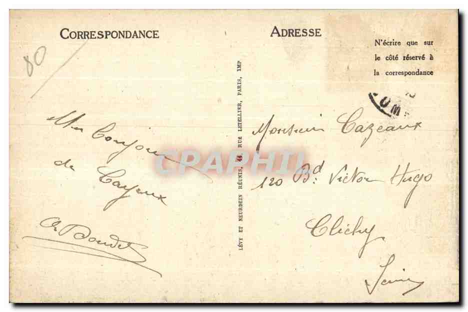 CPA Cayeux sur Mer Les Planches — Rückseite