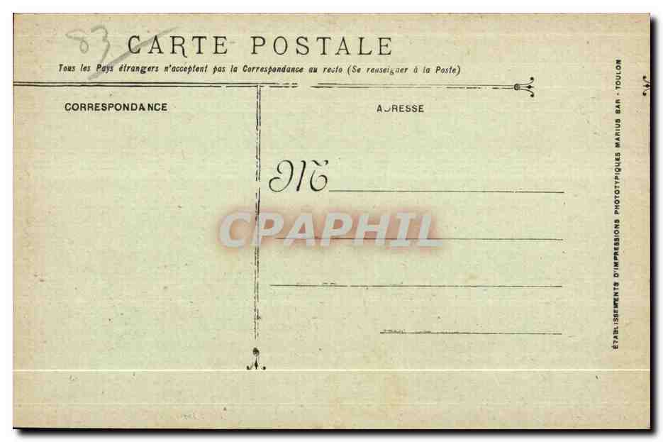 Carqueiranne - Beau Rivage - Les Jardins - CPA  — Rückseite