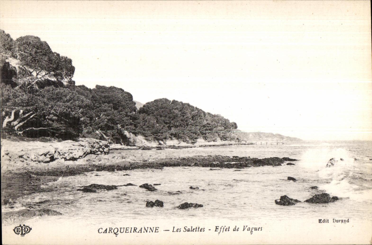 Carqueiranne - Les Salettes - Effet de Vagues - CPA 