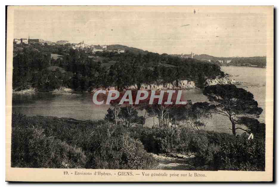Giens - Vue Generale prise sur le Beton - CPA 