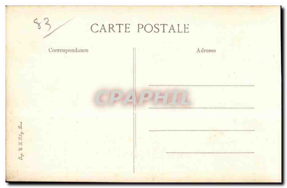 Bormes - Le Grand Hotel - CPA  — Rückseite