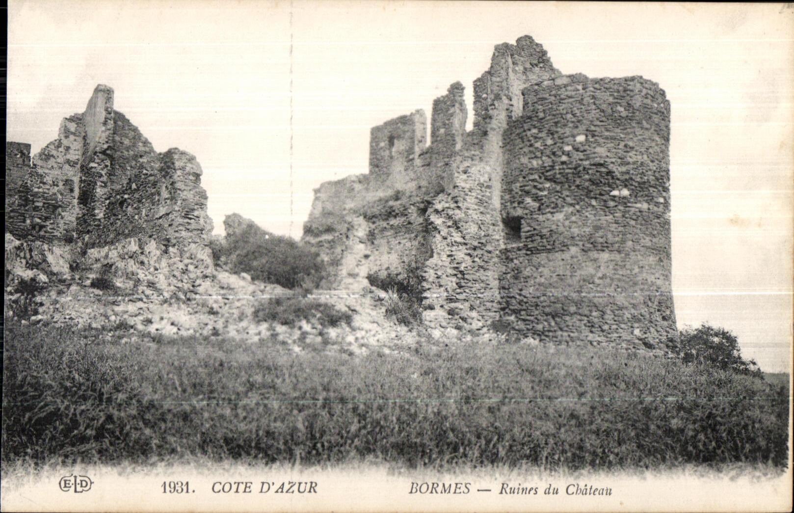 Bormes - Ruines du Chateau - CPA 