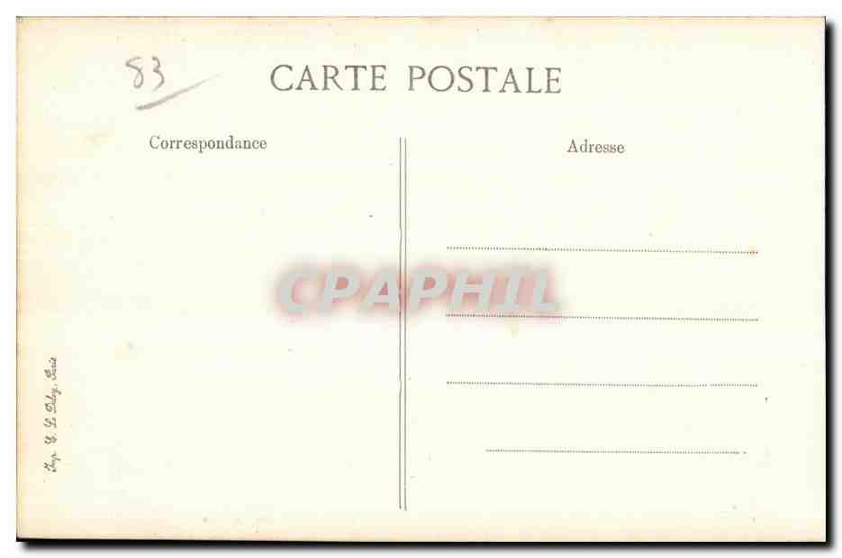 Bormes - Ruines du Chateau - CPA  — Rückseite