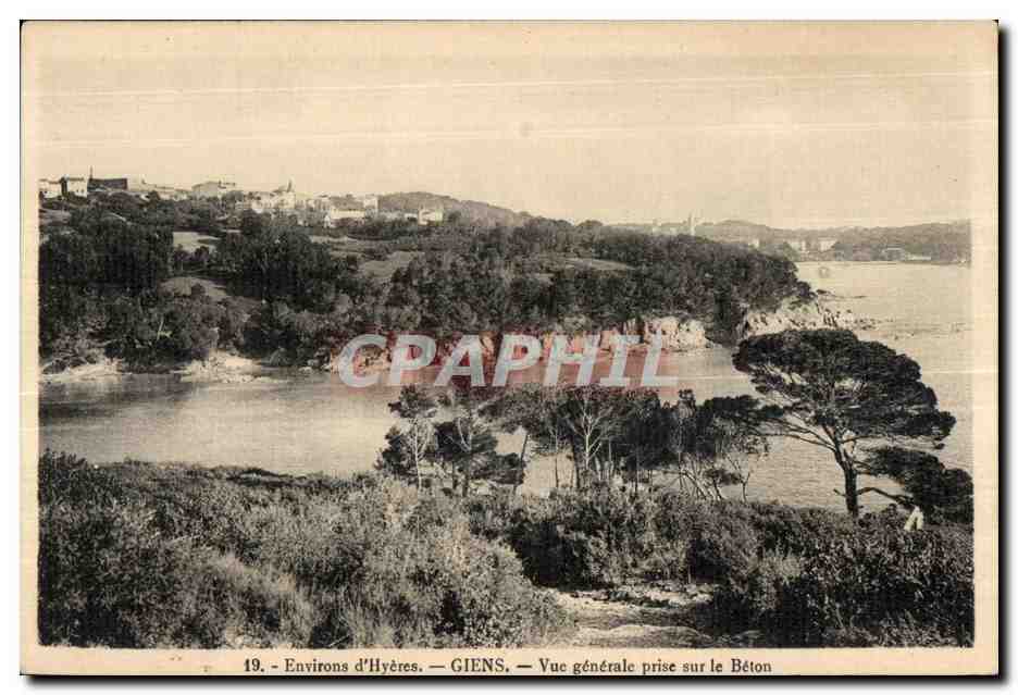 Around Hyères — GIENS — General View from the Concrete