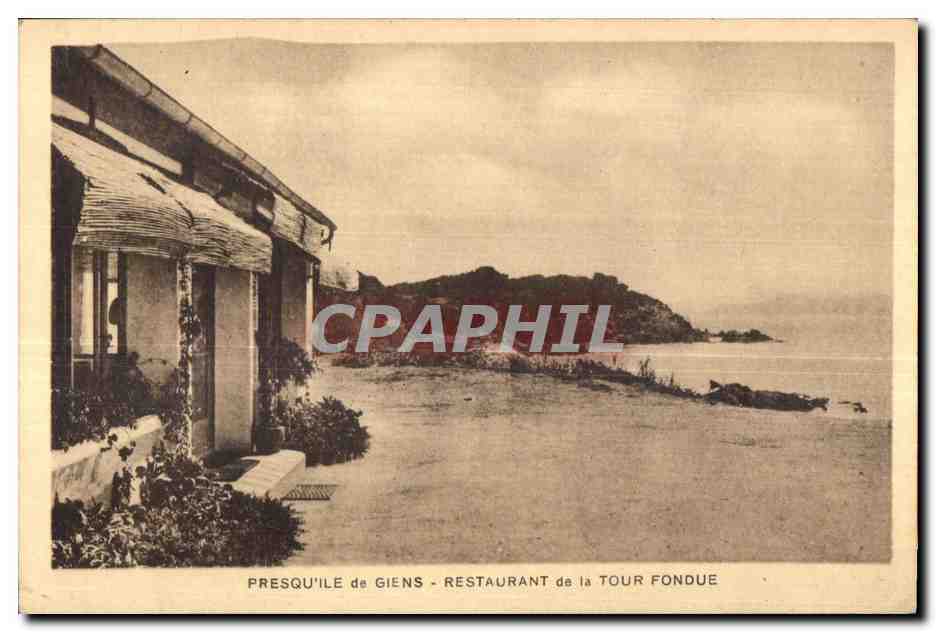 Presqu ile de Giens - Restaurant de la Tour Fondue - CPA 
