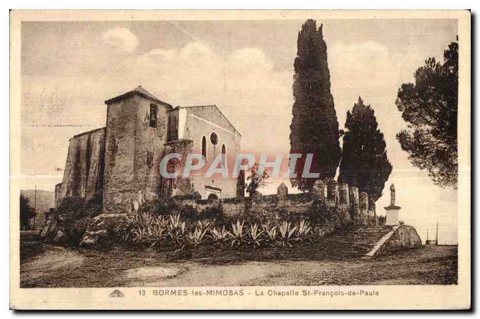 Bormes les Mimosas - La Chapelle St Francois de Paule - CPA 