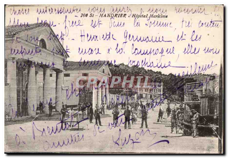 Saint Mandrier - Hopital Maritime militaria - CPA 