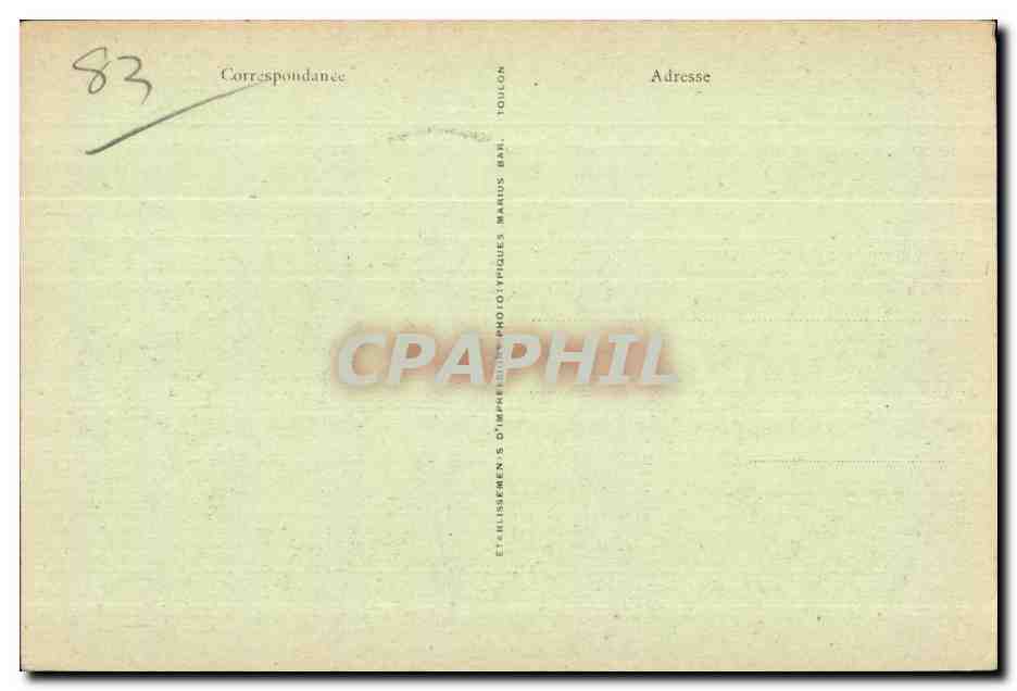 Bormes - Eglise Francois - CPA — Rückseite