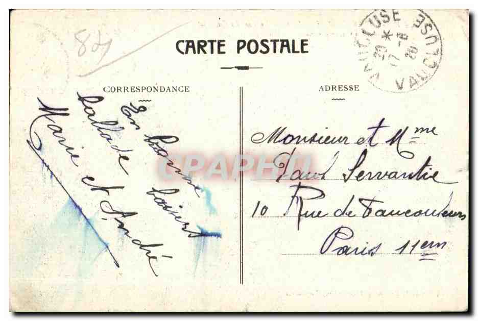 Fontaine de Vaucluse - Le Lac des Cascades - CPA — Back