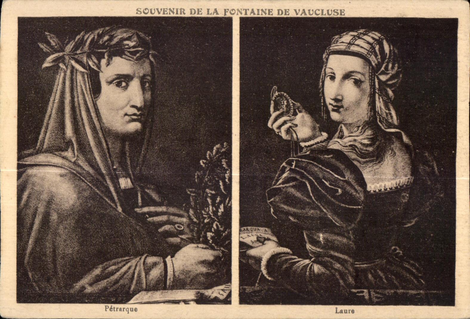Fontaine de Vaucluse - Souvenir Laure Petrarque - CPA