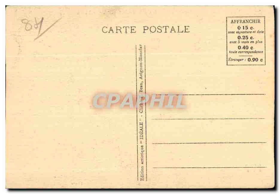 Fontaine de Vaucluse - Souvenir Laure Petrarque - CPA — Rückseite