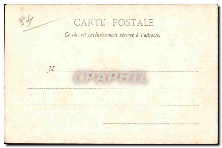 Carte postale — verso réservé à l'adresse — éditeur CPAPHIL — Rückseite