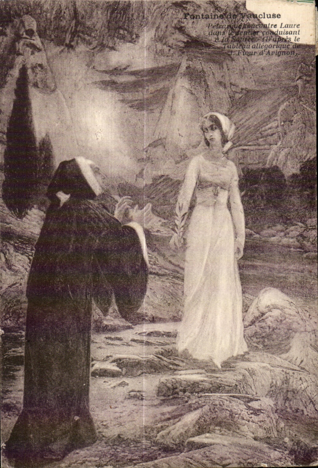 CPA Fontaine de Vaucluse Fee Sorciere Folklore