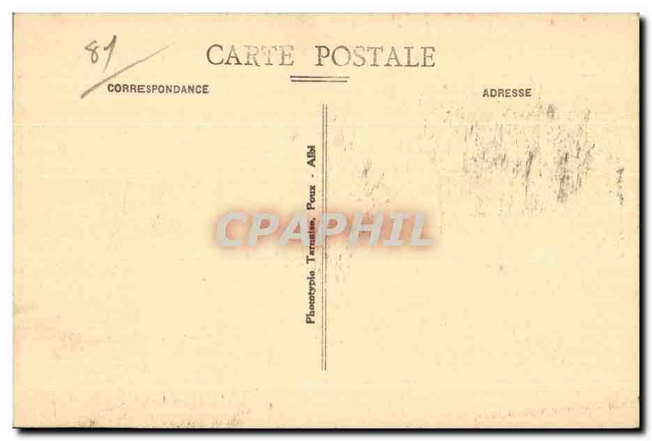 CPA Le Tarn lllustre Monesties Stalle de la Chapelle Provenant du Chateau de Chateau de Combefo — Back