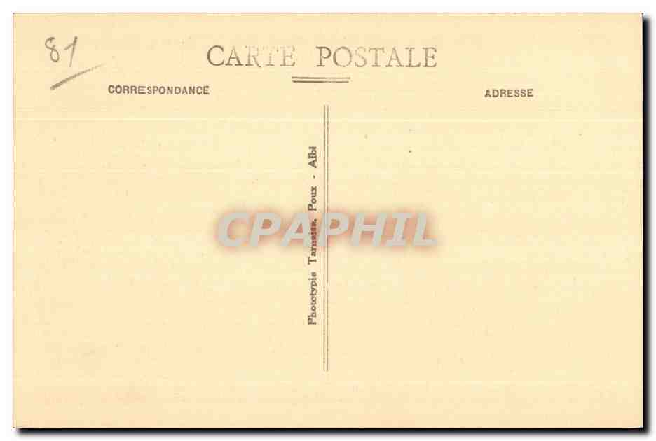 CPA Le Tarn lllustre Monesties Stalle de la Chapelle — Back