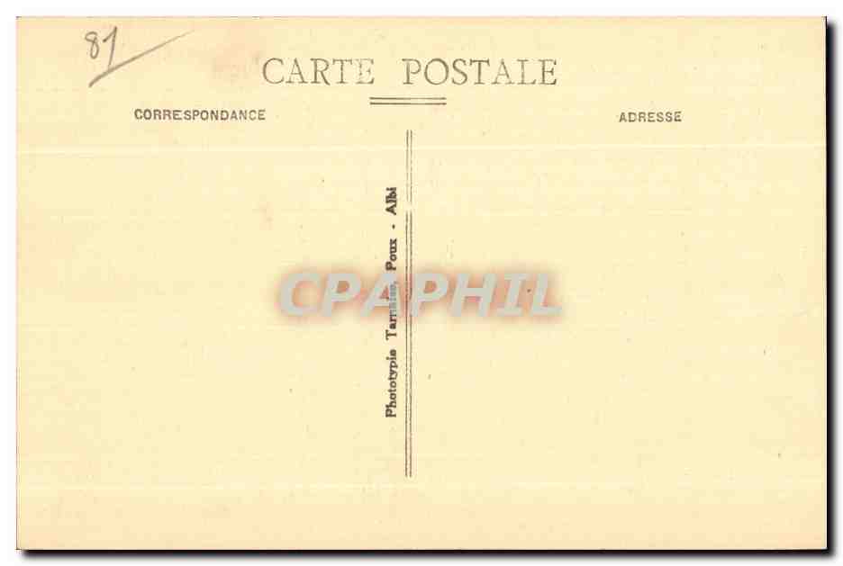 CPA Monesties Le Christ et La Porte Gothique — Back