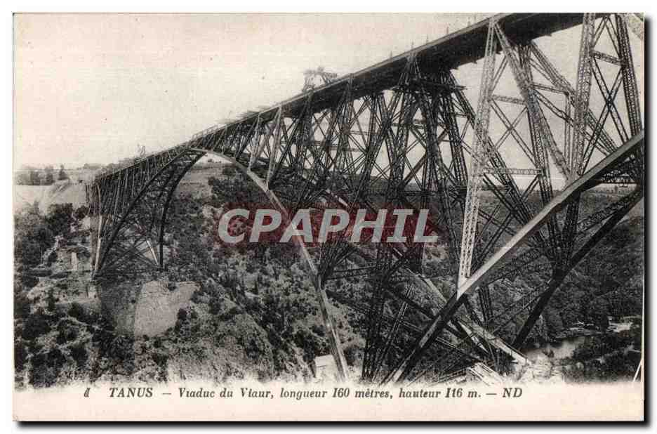 TANUS — Viaduc du Vlaour, longueur 160 mètres, hauteur 116 m.