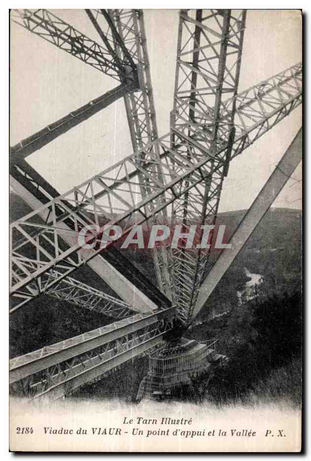 CPA Le Tarn illustre Viaduc du Viaur Un point d appui et la Vallee