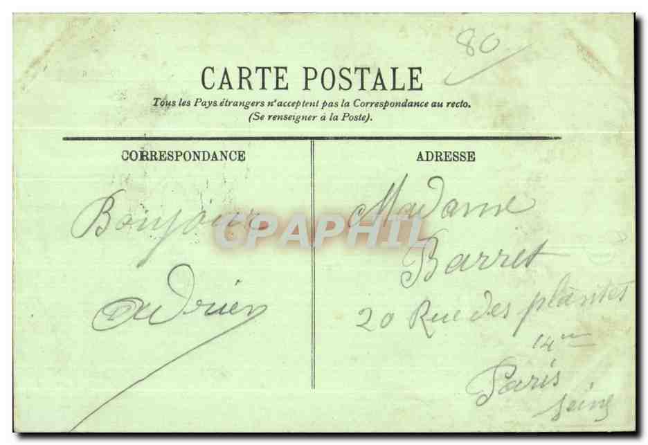 CPA Environs D Abbeville Le Chateau de Rambures Le cote meridional — Rückseite