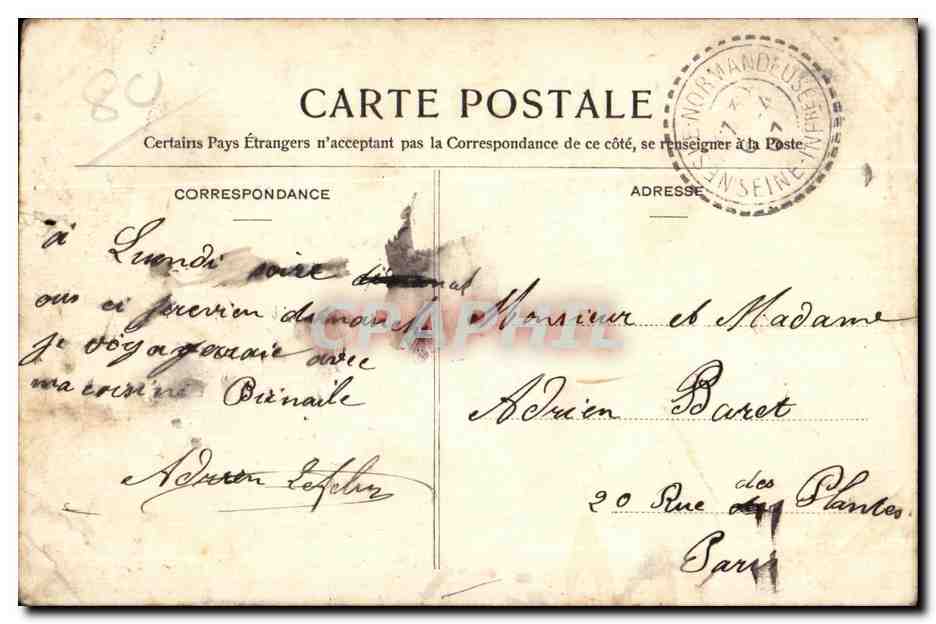 CPA Rambures Le Pont Ievis et I entree sur la Cour du Chateau — Rückseite