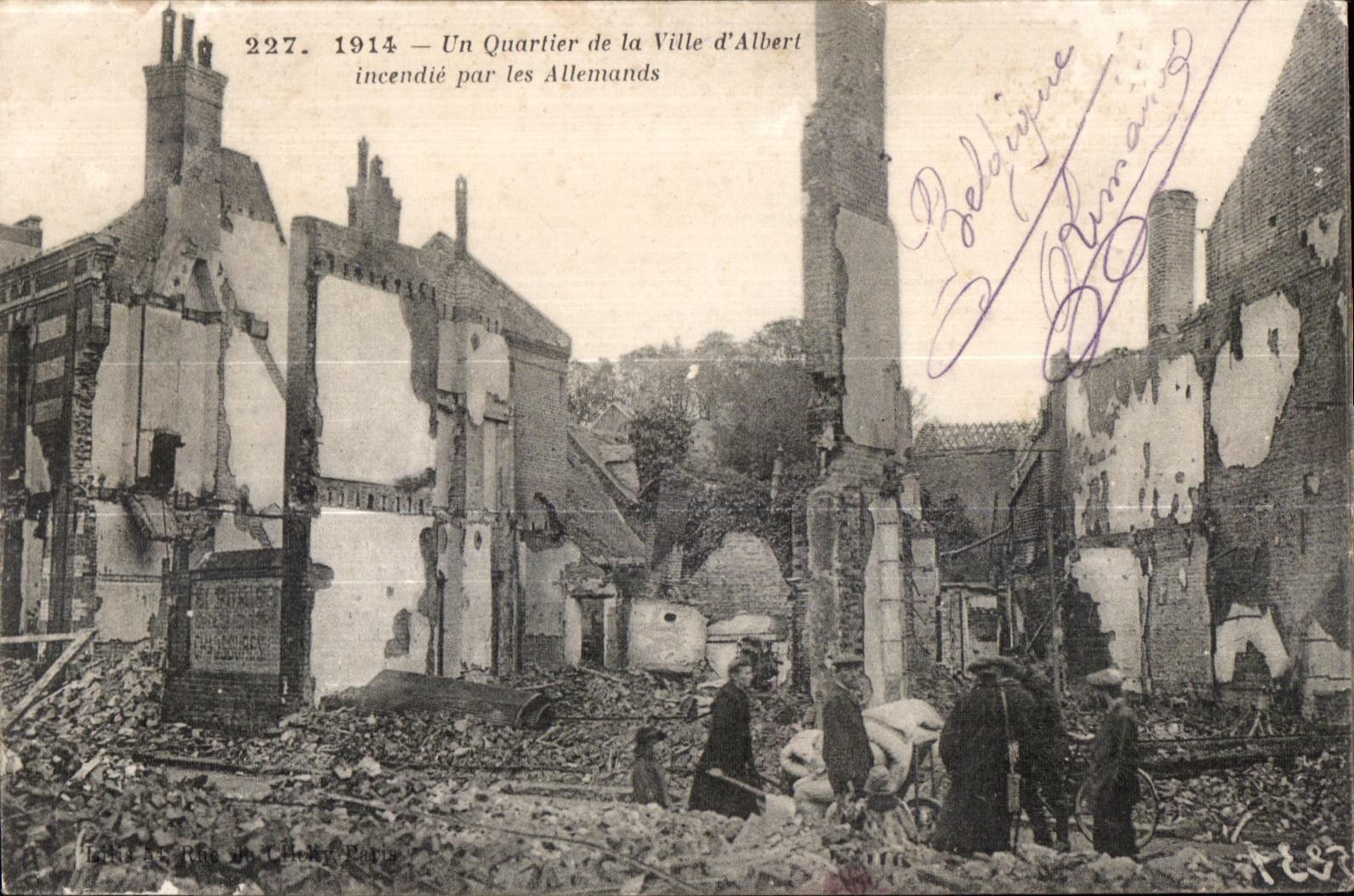 Albert — Quartier incendié par les Allemands — Léon Le Prieur, Paris, n°227