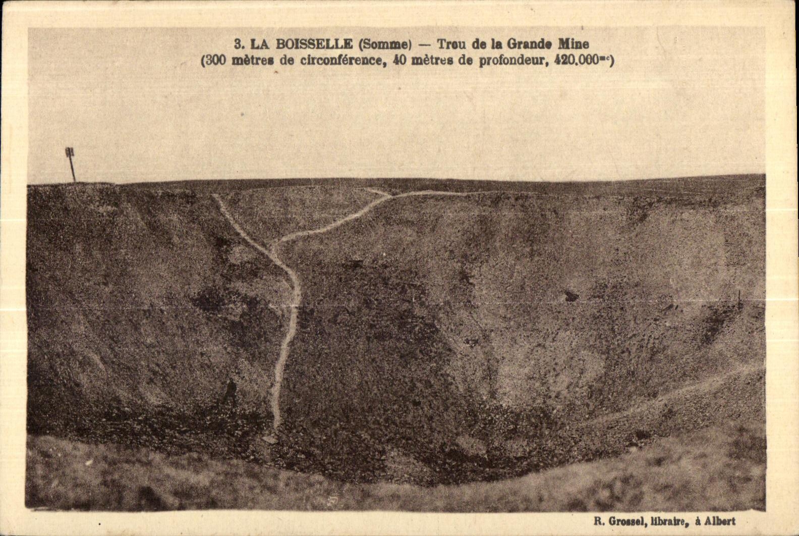 La Boisselle (Somme) — Trou de la Grande Mine — R. Grossel, libraire, à Albert