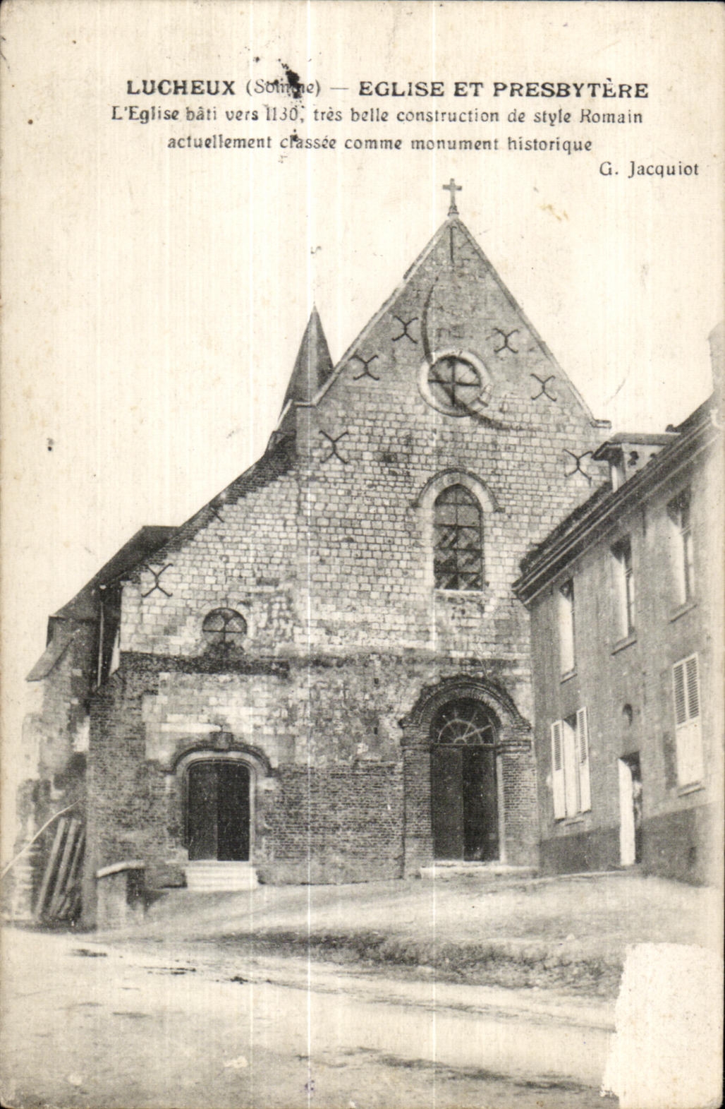 CPA Lucheux (Somme) Eglise Et Presbytere