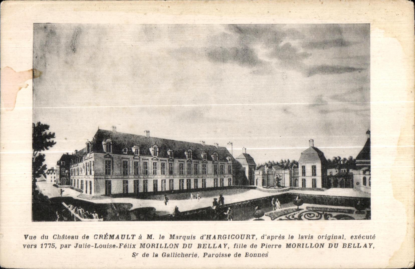 CPA Vue du Chateau de Cremault a m le marquis d Hargucourt 