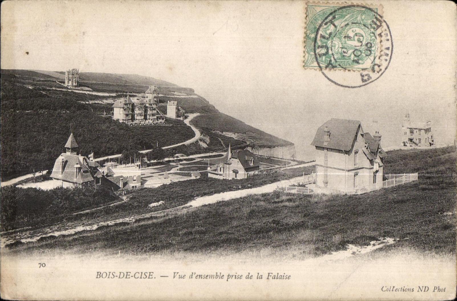 CPA Bois De Cise Vue d ensemble prise de la Falaise