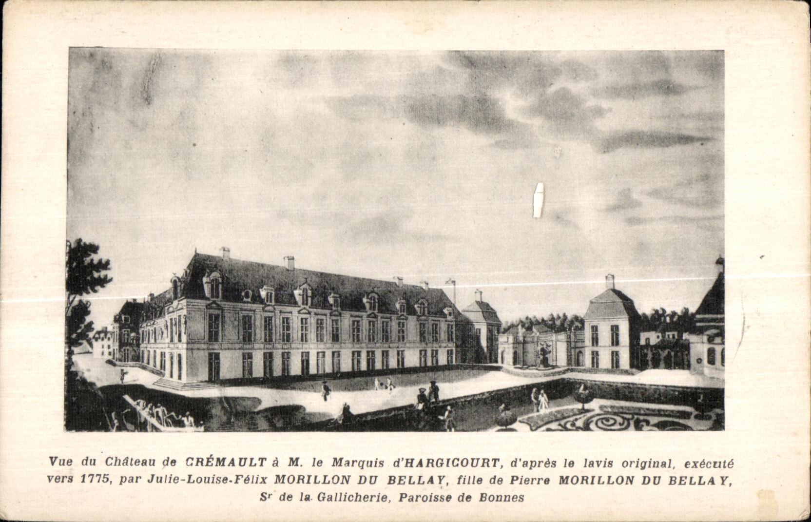 CPA Vue du Chateau de Gremault a Mr le marquis d hargicourt 