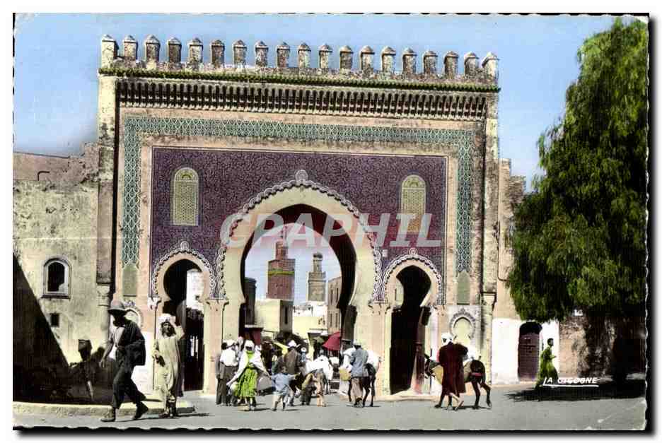 CPA maroc Fes Porte de Bojeioud