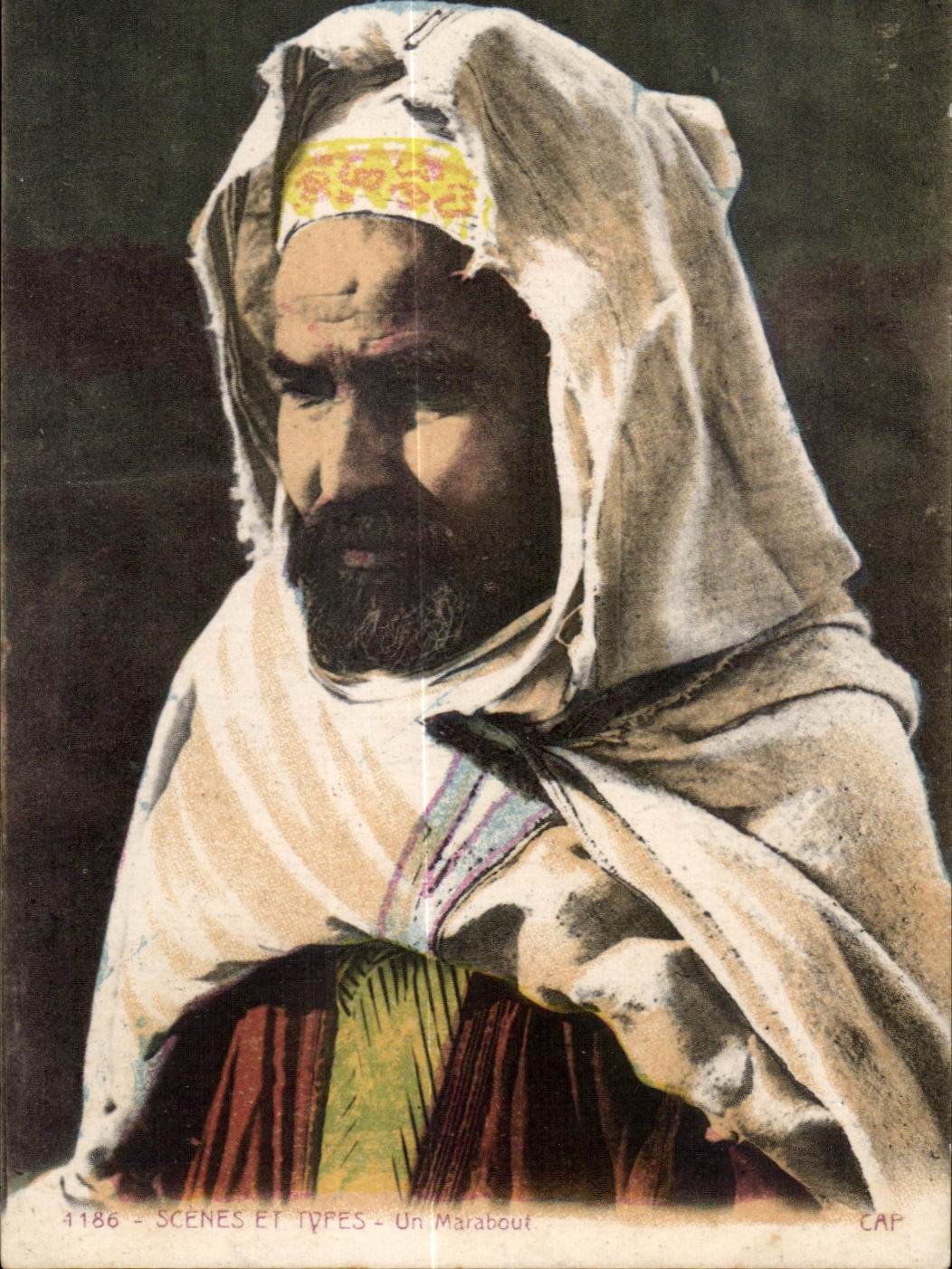CPA Maroc Scenes Et Types Un Marabout Folklore Costume 