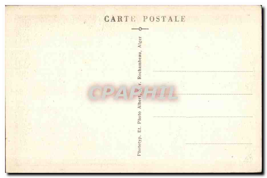 CPA Maroc Taza Une rue de la Vie Arabe — Rückseite
