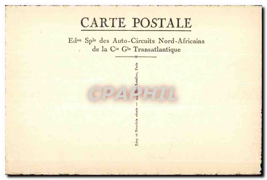 CPA Maroc Meknes Place et palais du sultan — Back