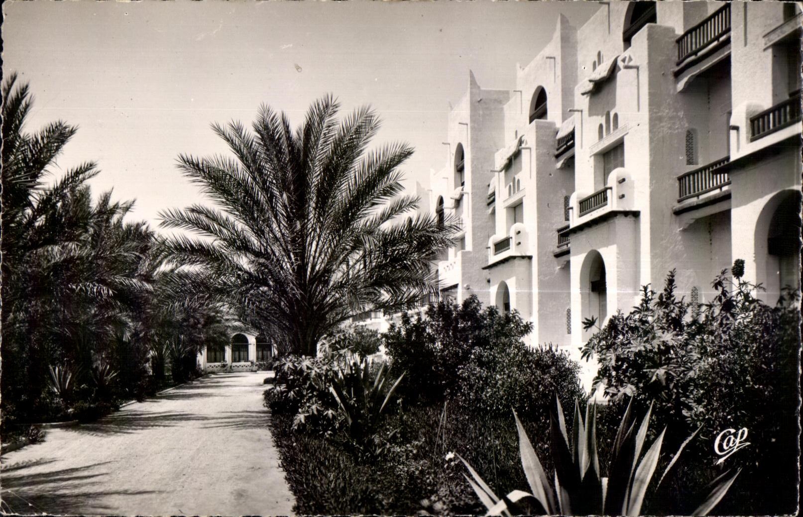 CPA Maroc Biskra L Hotel Transatlantique 