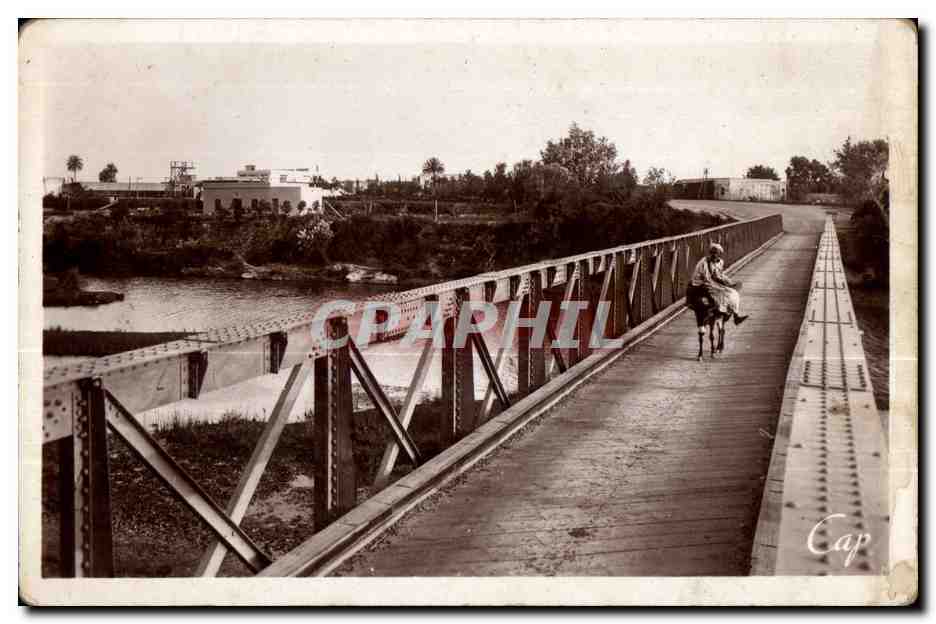CPA Maroc Env d Agadir Ait Melloul Pont sur I Oued Souss