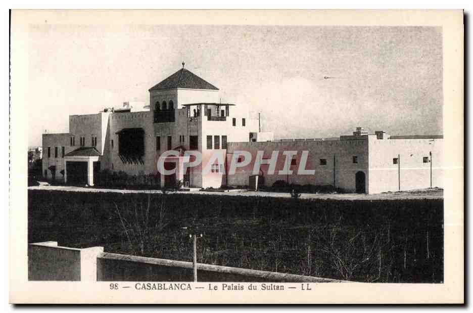 CPA Maroc Casablanca Le Palais du Sultan 
