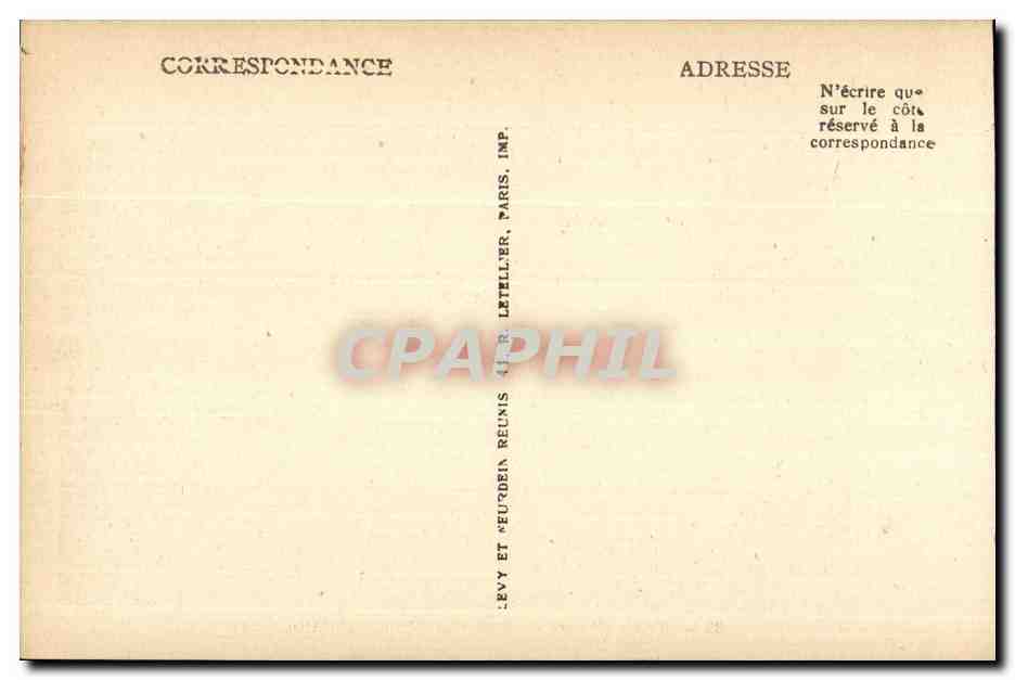 CPA Taza Maroc Ruines et Chaine de I Atlas — Back