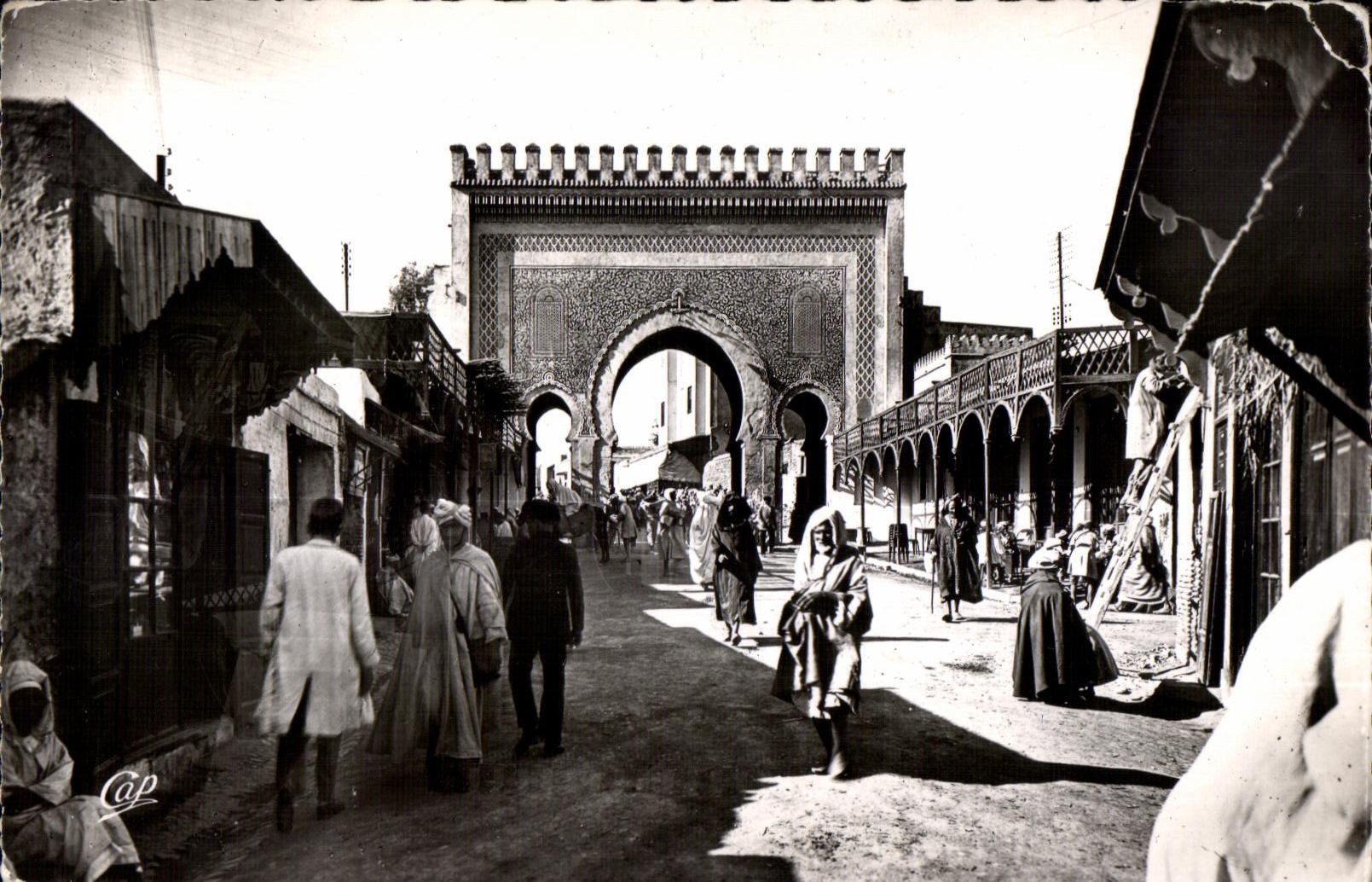 CPSM Maroc Fes Porte de Bou Jeloud Cote Nord
