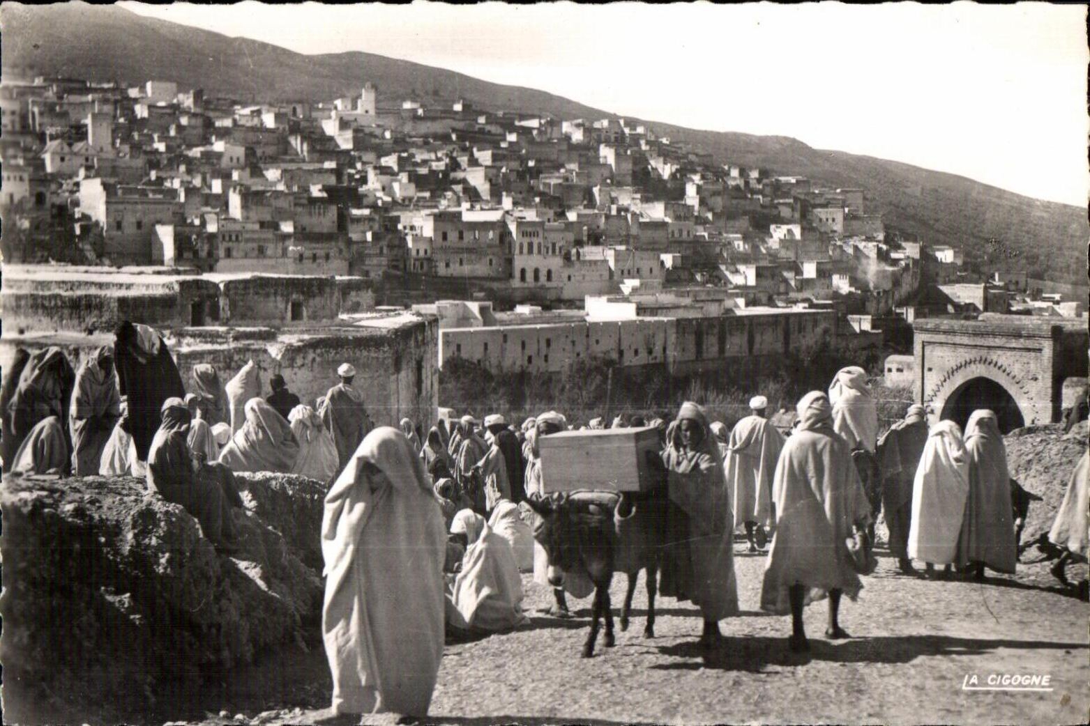 CPSM Maroc Moulay Idriss Place du Souk