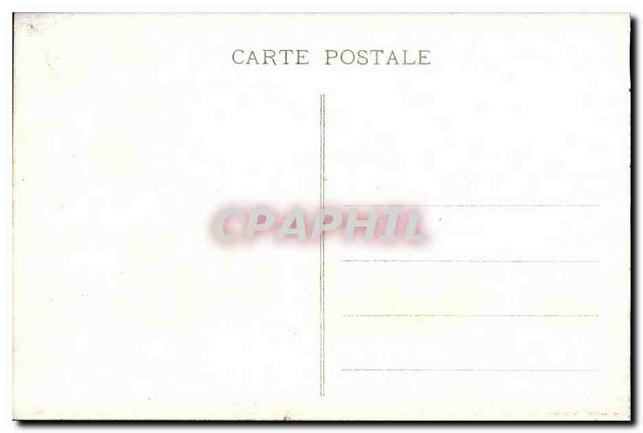 CPA Maroc Casablanca Les Services Administratifs — Verso