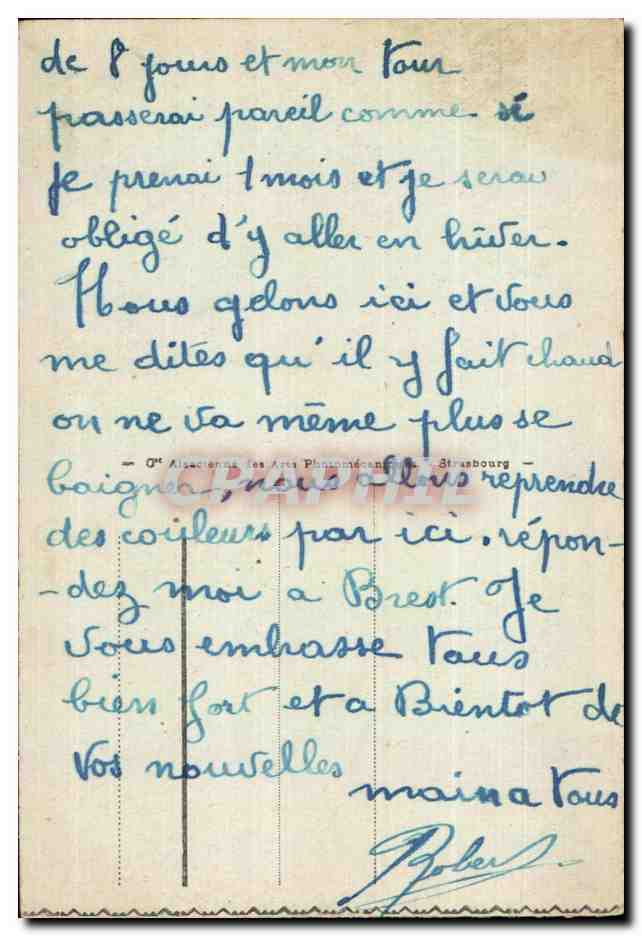 Casablanca - La Poste — éditeur O. Alscienne, n° 26 — Reverso