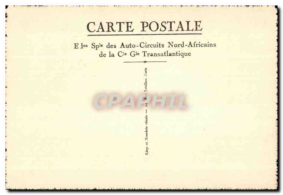 CPA Oudja Maroc Sidi Yahia Les bords de I Oued — Rückseite