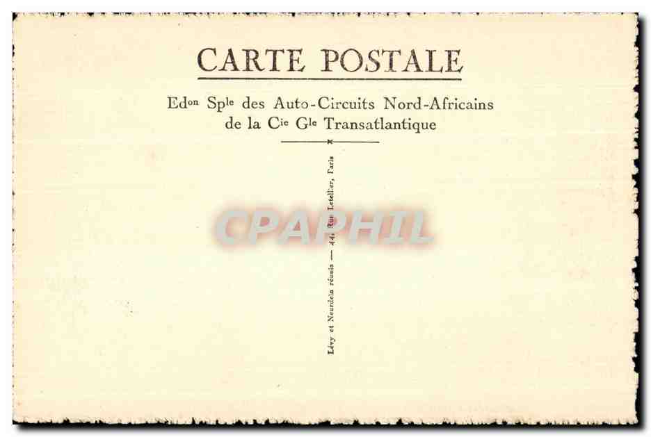 CPA Oudjda Maroc Vue generale vers la porte Sidi Aissa — Rückseite