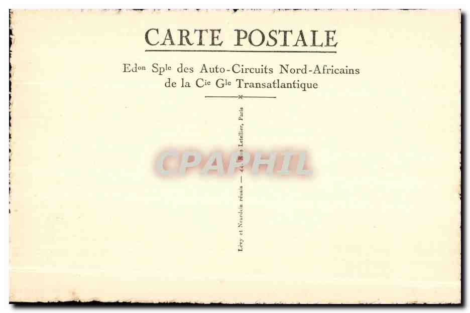 CPA Maroc Meknes place et palais du sultan — Rückseite