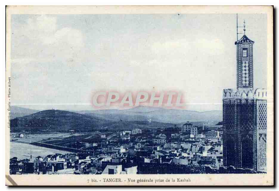 CPA Maroc Tanger Vue generale prise de la Kasbah