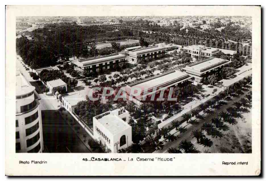 CPA Maroc Casablanca La caserne HeudeMilitaria 
