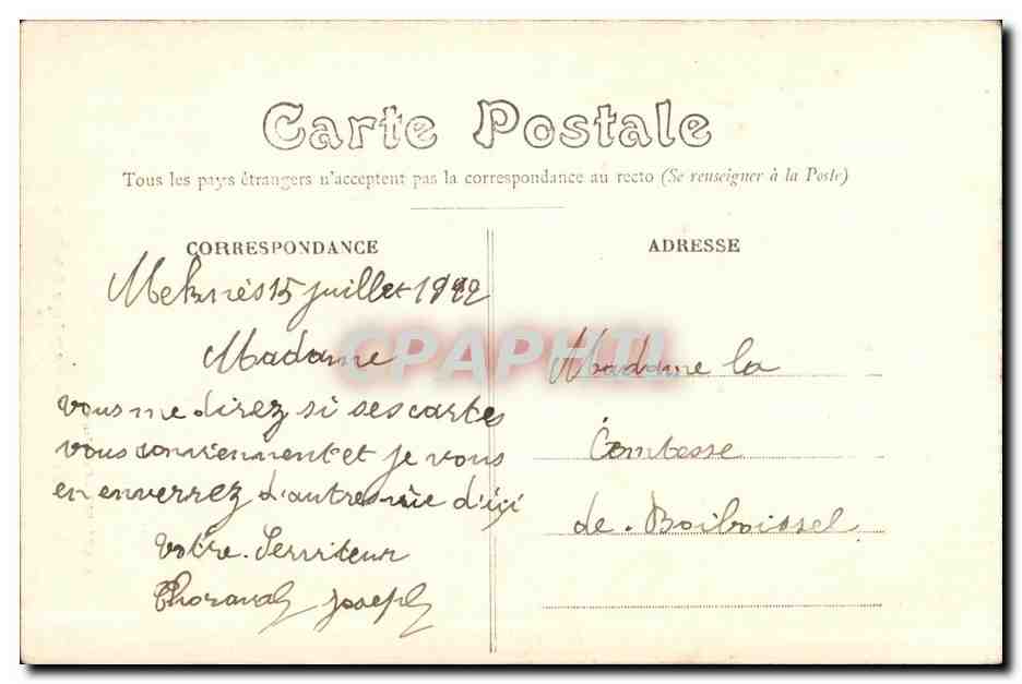 CPA Maroc Fez Aqueduc pres de Bab-Djedb — Rückseite