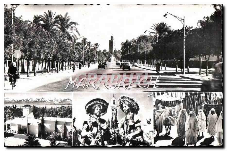 Marrakech — vue panoramique et scènes locales — Graphithi Marrakech