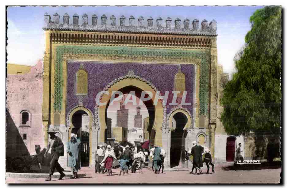 CPA Maroc Fes Porte de Boujeloud